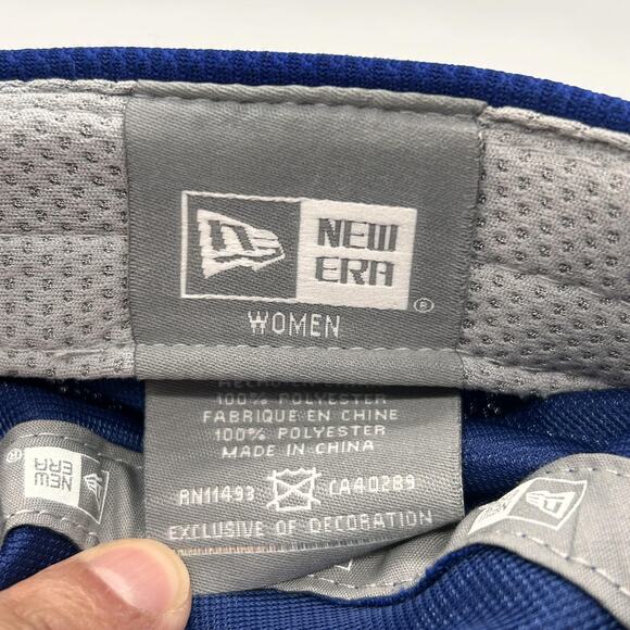 Chicago Cubs Hat Cap Strap Back Womens MLB Baseball Mesh New Era Official Team‎ - Picture 12 of 13